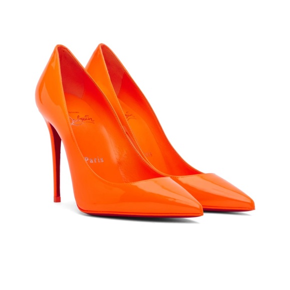 Christian Louboutin Shoes. Size 37. Color Orange. - Picture 2 of 8